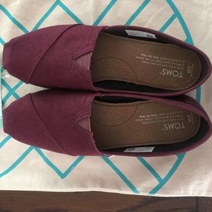 Toms Classic Alpargata Canvas Burgundy 7